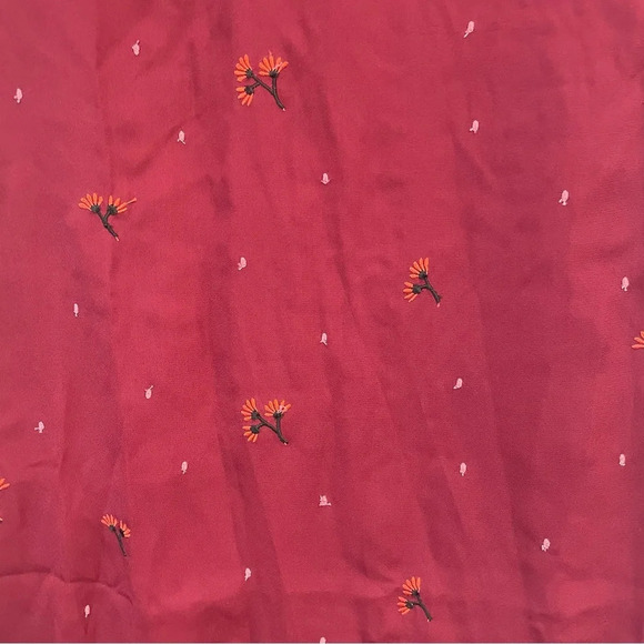 Honey Belle Women Short Sleeve Mini Dress Floral Print Red Medium New - Picture 6 of 14